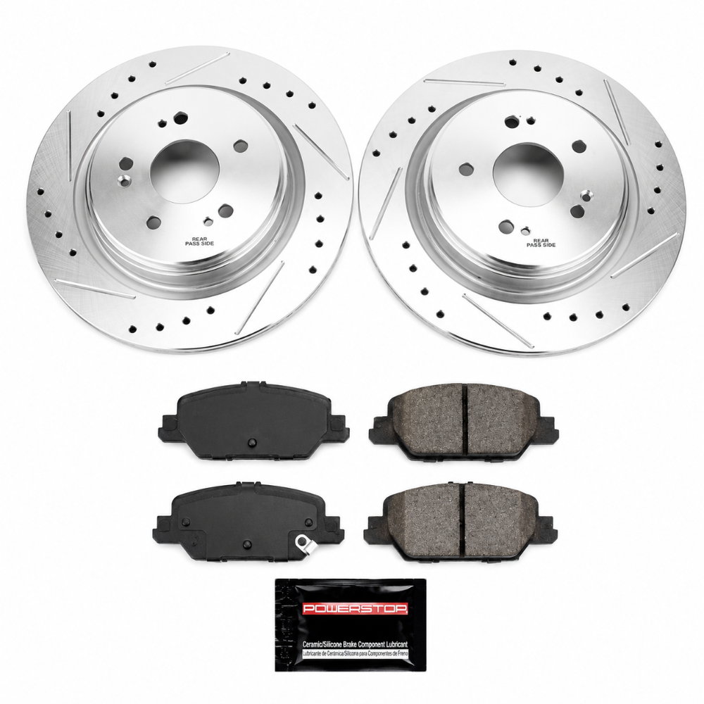 PSBK7528 PowerStop Z23 Rear Brake Kit 2017-2025 Honda CR-V Drilled Slotted