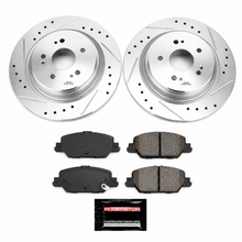 Load image into Gallery viewer, PSBK7528 PowerStop Z23 Rear Brake Kit 2017-2025 Honda CR-V Drilled Slotted