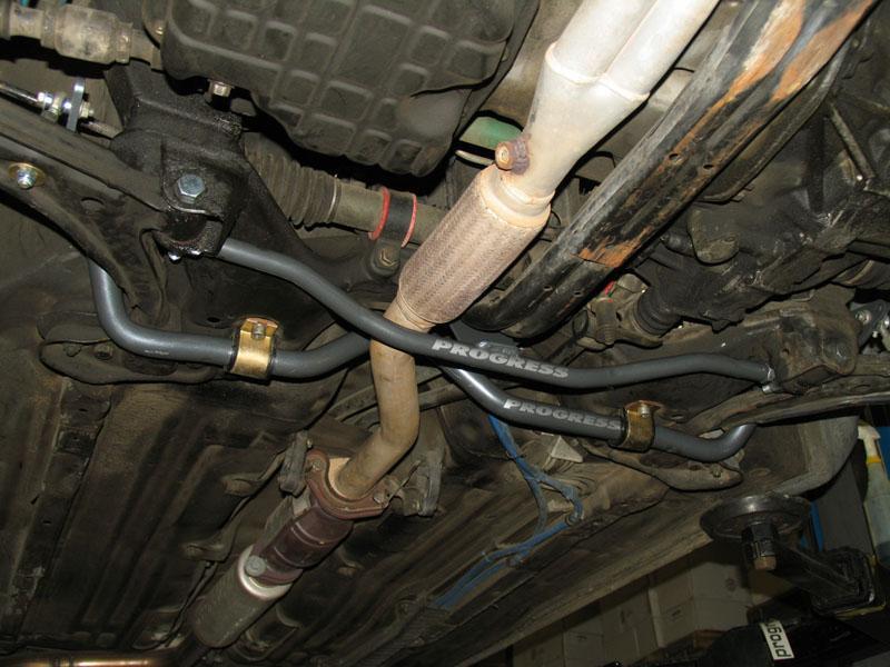 Progress Tech 91-94 Nissan Sentra Front Sway Bar w/ Adj. End Links (30 mm - Adjustable) - Black Ops Auto Works