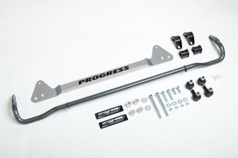 Progress Tech 92-95 Honda Civic Rear Sway Bar (22mm - Adjustable) Incl Bar Brace and Adj End Links - Black Ops Auto Works