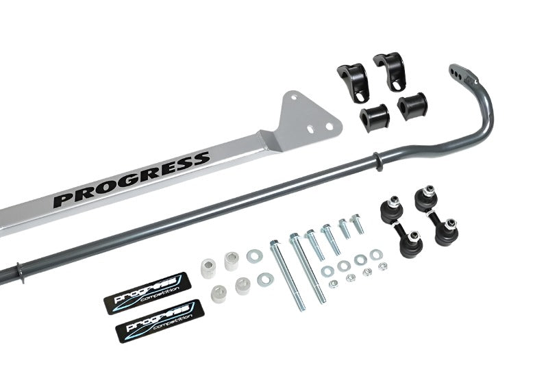 Progress Tech 94-01 Acura Integra Rear Sway Bar (22mm - Adjustable) Incl Bar Brace and Adj End Links - Black Ops Auto Works