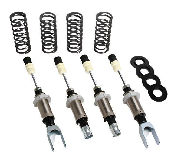 Progress Tech 94-01 Acura Integra/96-00 Civic/Si Coil-Over 2 System (FR 350lb/RR 250lb) Fac. Top Hat - Black Ops Auto Works