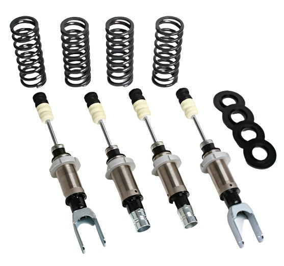Progress Tech 94-01 Acura Integra/96-00 Civic/Si Coil-Over 2 System (FR 350lb/RR 350lb) Fac. Top Hat - Black Ops Auto Works