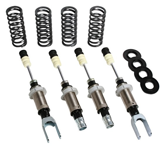 Progress Tech 94-01 Acura Integra/96-00 Civic/Si Coil-Over 2 System (FR 450lb/RR 450lb) Fac. Top Hat - Black Ops Auto Works