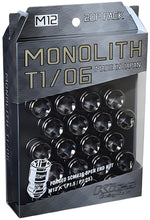 Load image into Gallery viewer, Project Kics 12 x 1.5 Glorious Black T1/06 Monolith Lug Nuts - 20 Pcs - Black Ops Auto Works