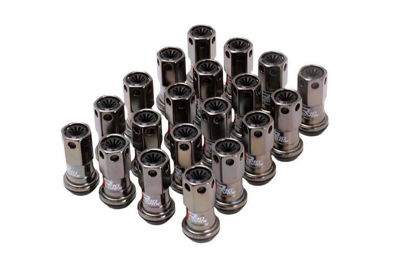 Project Kics 12X1.25 R40 Iconix Classical Lug Nuts w/ Black Plastic Cap - 20 - No Locks - Black Ops Auto Works