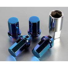 Load image into Gallery viewer, Project Kics 12X1.50 Titanium Blue Caliber Lug Nut Project Kics PJKWHPC01