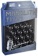 Load image into Gallery viewer, Project Kics 14 x 1.5 Glorious Black T1/07 Monolith Lug Nuts - 20 Pcs - Black Ops Auto Works