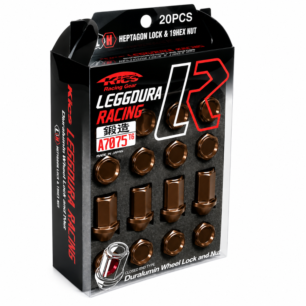 Project Kics Leggdura Racing 12x1.25 bronze lug nuts 16-piece set