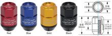 Load image into Gallery viewer, Project Kics Leggdura Racing Shell Type Lug Nut 35mm Closed-End Look 16 Pcs + 4 Locks 12X1.5 Red - Black Ops Auto Works