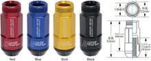 Load image into Gallery viewer, Project Kics Leggdura Racing Shell Type Lug Nut 53mm Open-End Look 16 Pcs + 4 Locks12X1.25 Gold - Black Ops Auto Works
