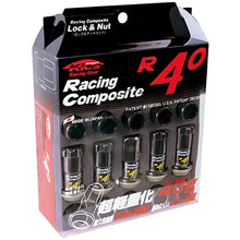 Load image into Gallery viewer, Project Kics 12x1.25 R40 Lug Nuts - Black (16+4 Locks) - Project Kics PJKKRC13K