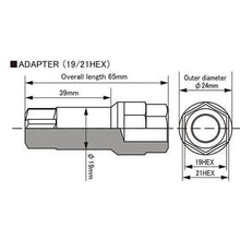 Load image into Gallery viewer, Project Kics Key Adapter for Monolith M14 Nut - Key - Project Kics PJKWA129