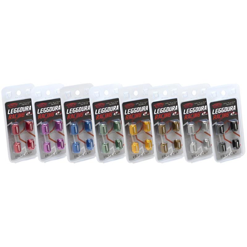 Project Kics Leggdura Racing Valve Cap Set Red - Project Kics PJKWCKIVR