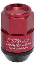Load image into Gallery viewer, PJKWCL3511R-Project Kics Leggdura Racing Shell Type Lug Nut 35mm Closed-End Look 16 Pcs + 4 Locks 12X1.5 Red-Lug Nuts-Project Kics