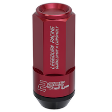 Load image into Gallery viewer, Project Kics Leggdura Racing Shell Type Lug Nut 53mm Closed-End Look 16 Pcs + 4 Locks 12X1.5 Red - Project Kics PJKWCL5311R