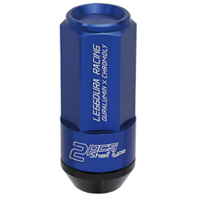 Load image into Gallery viewer, Project Kics Leggdura Racing Shell Type Lug Nut 53mm Closed-End Look 16 Pcs + 4 Locks 12X1.5 Blue - Project Kics PJKWCL5311U