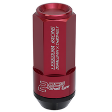 Load image into Gallery viewer, Project Kics Leggdura Racing Shell Type Lug Nut 53mm Closed-End Look 16 Pcs + 4 Locks 12X1.25 Red - Project Kics PJKWCL5313R