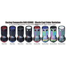 Load image into Gallery viewer, Project Kics 16+4 Locks Neocro R40 Iconix W/ Plastic Cap (Black) - 12X1.25 - Project Kics PJKWRIF13NK
