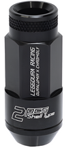 Load image into Gallery viewer, PJKWRL5313K-Project Kics Leggdura Racing Shell Type Lug Nut 53mm Open-End Look 16 Pcs + 4 Locks 12X1.25 Black-Lug Nuts-Project Kics