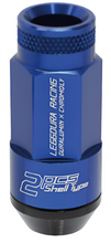 Load image into Gallery viewer, PJKWRL5313U-Project Kics Leggdura Racing Shell Type Lug Nut 53mm Open-End Look 16 Pcs + 4 Locks 12X1.25 Blue-Lug Nuts-Project Kics