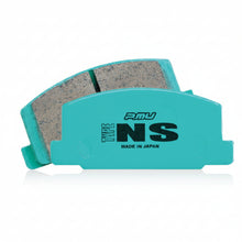 Load image into Gallery viewer, Project Mu Type NS front brake pad set, teal backing plate, for 2023+ Toyota GR Corolla