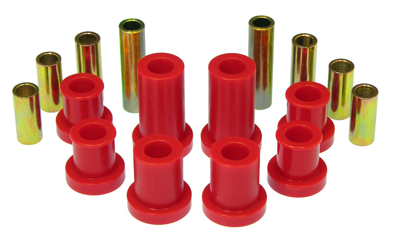 Prothane 07-14 Chevy Silverado 2/4wd Upper/Lower Front Control Arm Bushings - Red - Black Ops Auto Works