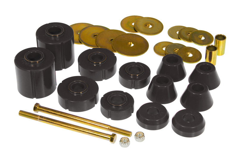 Prothane 67-72 GM Body Mount 12 Bushing Kit - Black - Black Ops Auto Works