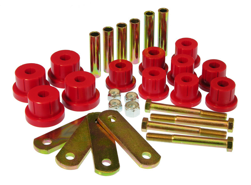 Prothane 67-81 Chevy Camaro HD Spring & Shackles Bushings - Red - Black Ops Auto Works