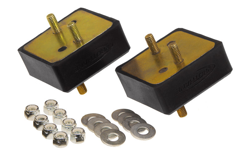 Prothane 67-92 Jeep V8 Motor Mounts - Black - Black Ops Auto Works