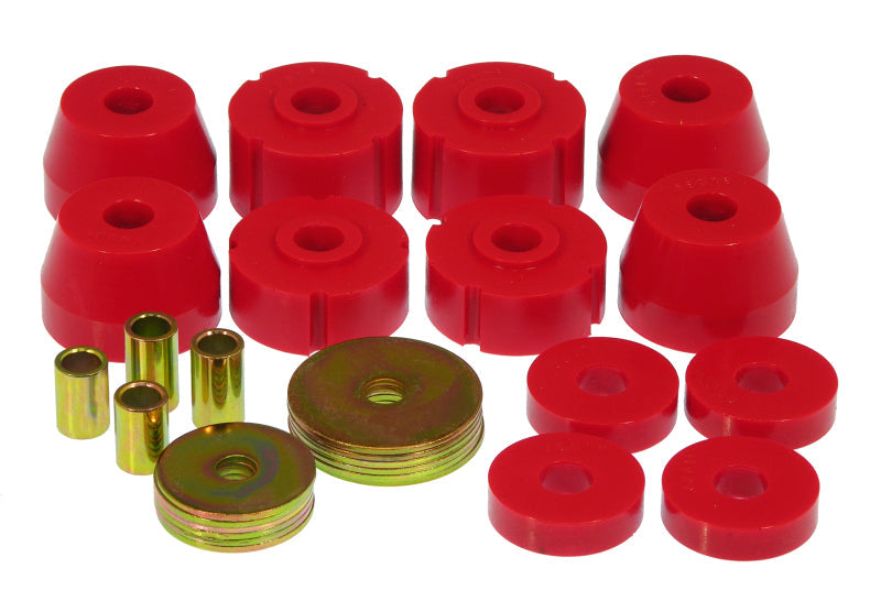 Prothane 72-85 Dodge Truck Body Mounts - Red - Black Ops Auto Works