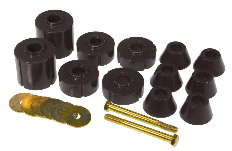 Prothane 73-80 GM Body Mount 12 Bushing Kit - Black - Black Ops Auto Works