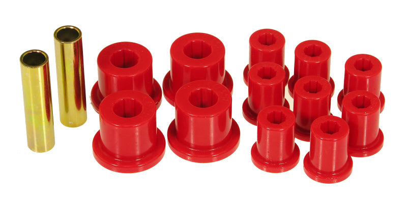 Prothane 76-86 Jeep CJ5/CJ7 Rear Spring & Shackle Bushings - Red - Black Ops Auto Works