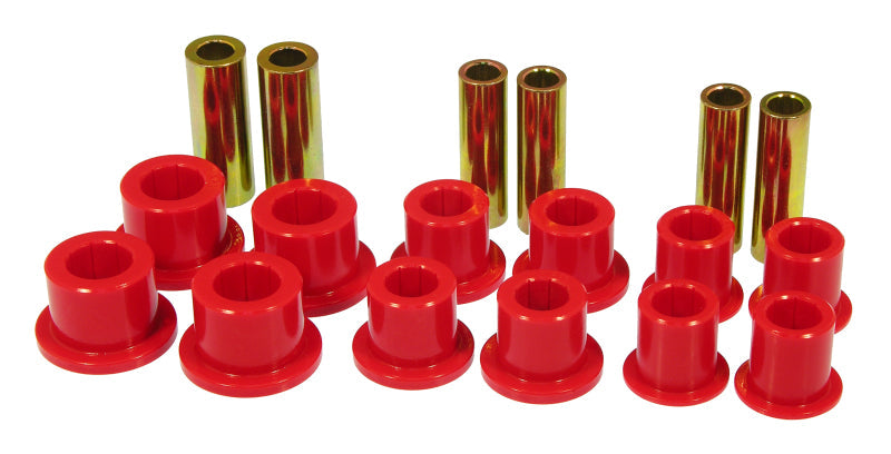 Prothane 99-04 Ford F250/350 SD 2/4wd Front Leaf Spring Bushings - Red - Black Ops Auto Works