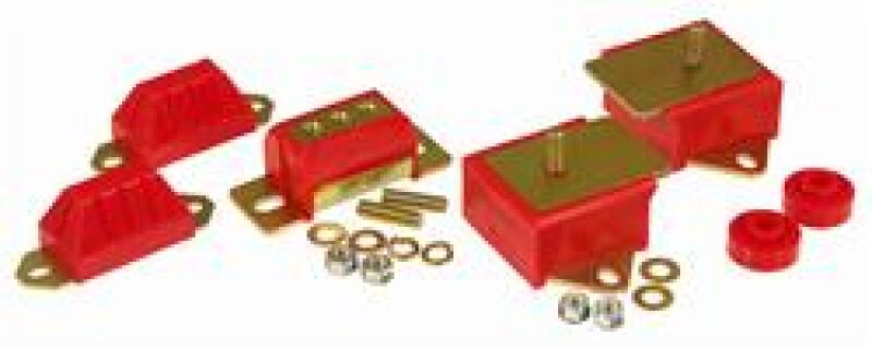 Prothane 76-86 Jeep CJ5/7/8 Drivetrain Kit - Red - Prothane 1-1901