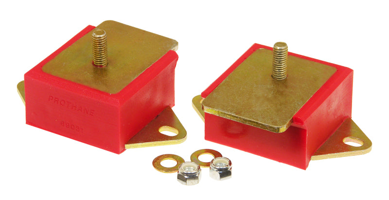 Prothane 72-86 Jeep CJ 6cyl Motor Mounts - Red - Prothane 1-501