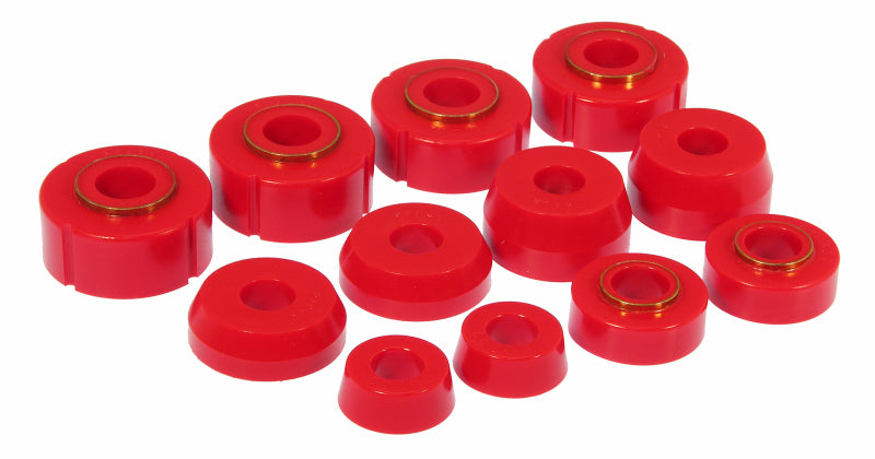 Prothane 66-79 Ford F100-350 4wd Body Mount - Red - Prothane 6-105