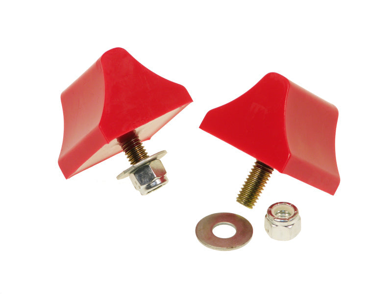 Prothane Universal Bump Stop 1-3/8 X 2 X 2-1/4 Wedge - Red - Black Ops Auto Works