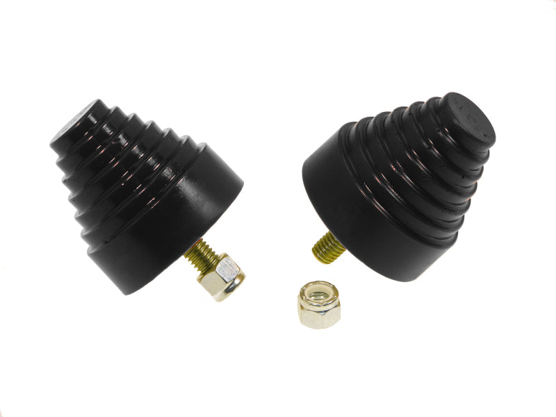 Prothane Universal Bump Stop 2-1/4X2-1/4 Cone w/Stp - Black - Black Ops Auto Works