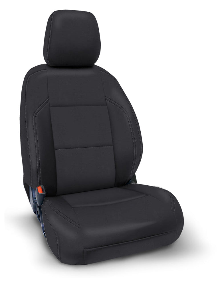 PRP 2016+ Toyota Tacoma Front Seat Covers with Electric Seat Adjusters (Pair) - All Black - Black Ops Auto Works