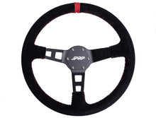 Load image into Gallery viewer, PRP Deep Dish Suede Steering Wheel- Red-Steering Wheels-PRP Seats-630784095646-