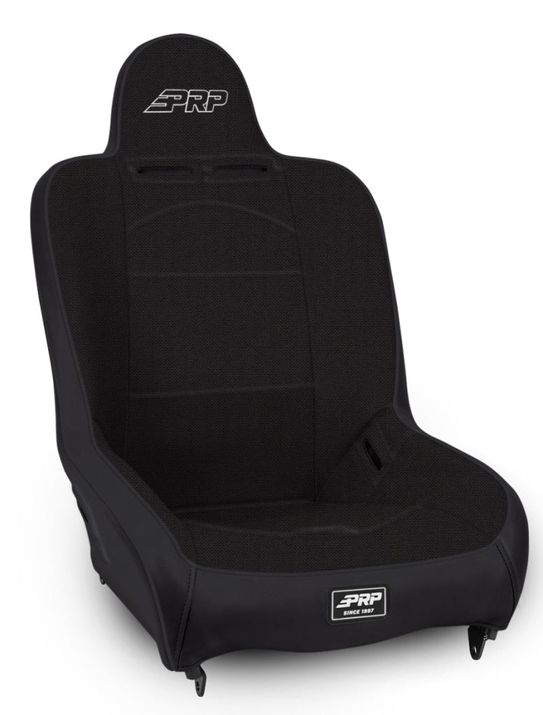 PRP Premier High Back Suspension Seat (Two Neck Slots) - All Black - Black Ops Auto Works