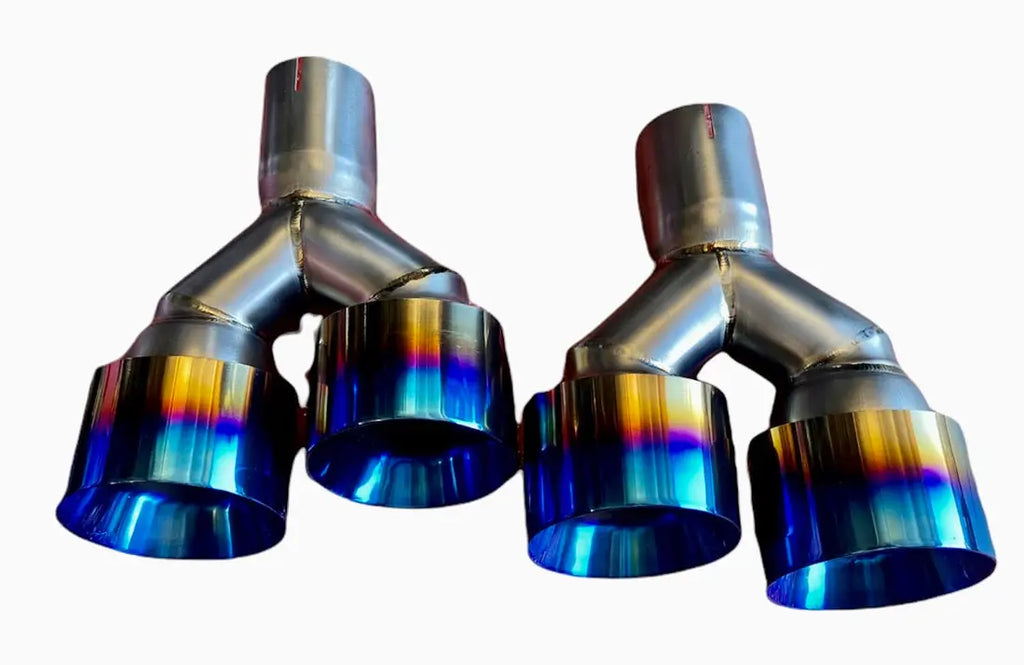 PÜRR 3" Titanium Exhaust w/ Ti X-Pipe Jeep Grand Cherokee SRT, Trackhawk PÜRR Ti3006-THB