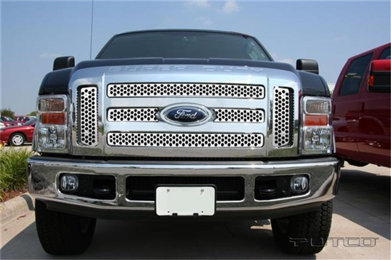 Putco 08-10 Ford SuperDuty (Will not Fit XL/FX4) Punch Stainless Steel Grilles - Black Ops Auto Works