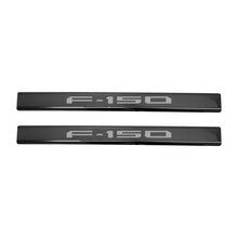 Load image into Gallery viewer, Putco 15-20 Ford F-150 - SuperCrew w/ F-150 Etchinng (4pcs) Black Platinum Door Sills Putco PUT95150BPFD