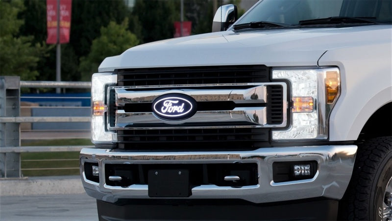Putco 17-19 Ford SuperDuty Front Luminix Ford LED Emblem - w/ Camera CutOut - Black Ops Auto Works