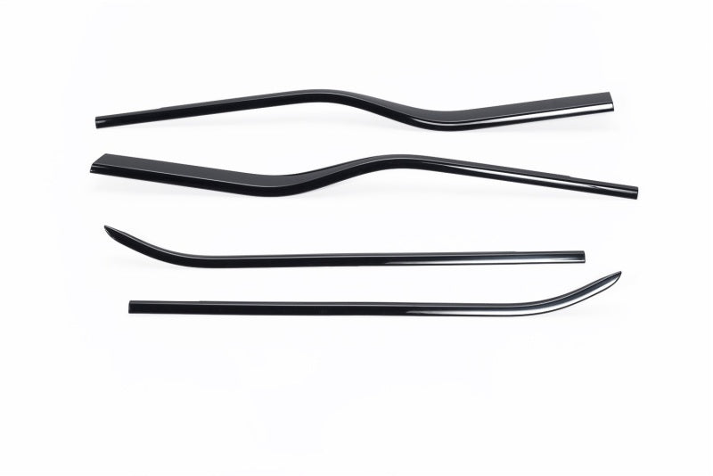 Putco 17-20 Ford SuperDuty - Crew Cab w/ Towing Mirrors Tinted Window Trim Accents (ABS Window Trim) - Black Ops Auto Works