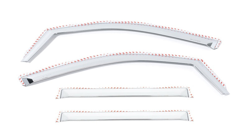 Putco 19-20 Chevy Silverado / GMC Sierra 1500 - Crew Cab (Set of 4) Element Chrome Window Visors - Black Ops Auto Works