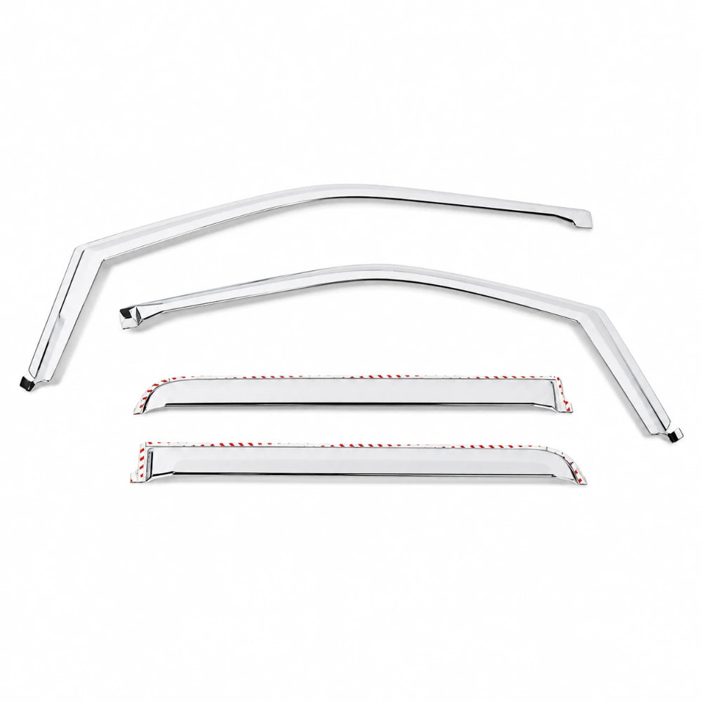 Putco 2021 Ford F-150 Super Crew Element Chrome Window Visors (Set of 4) - Putco 480025