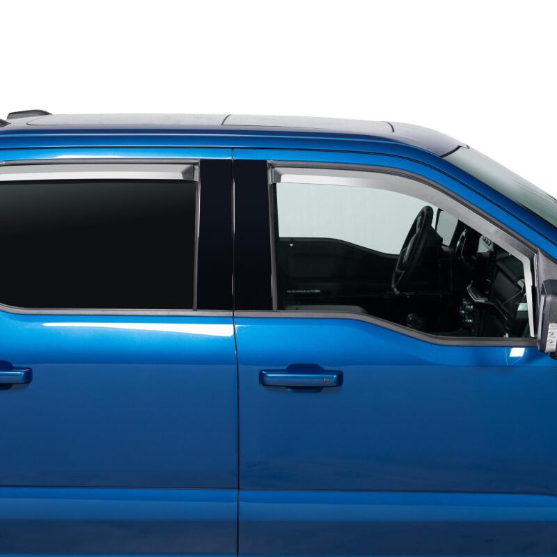 Putco Putco 2021 Ford F-150 Super Crew Element Chrome Window Visors (Set of 4)